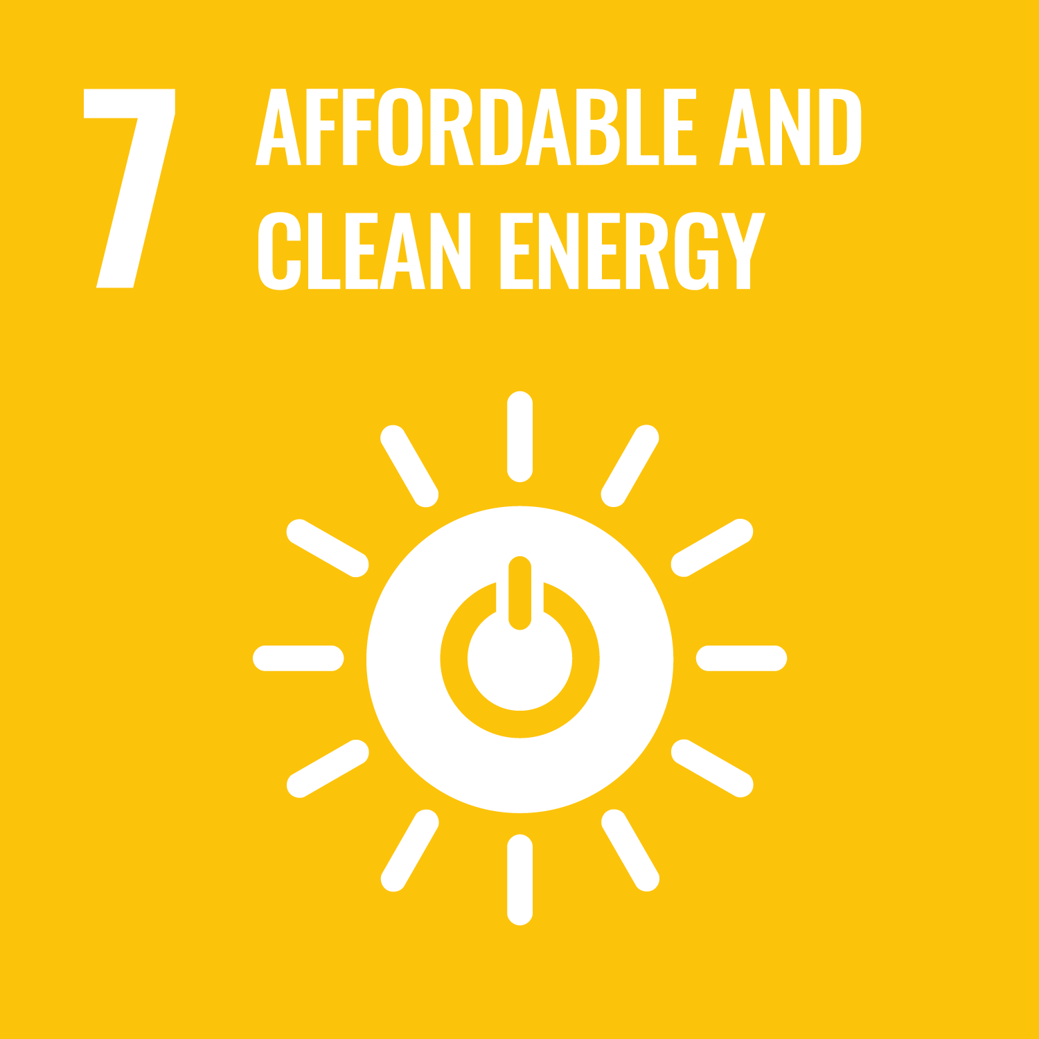 SDG 7 – Affordable & Clean Energy